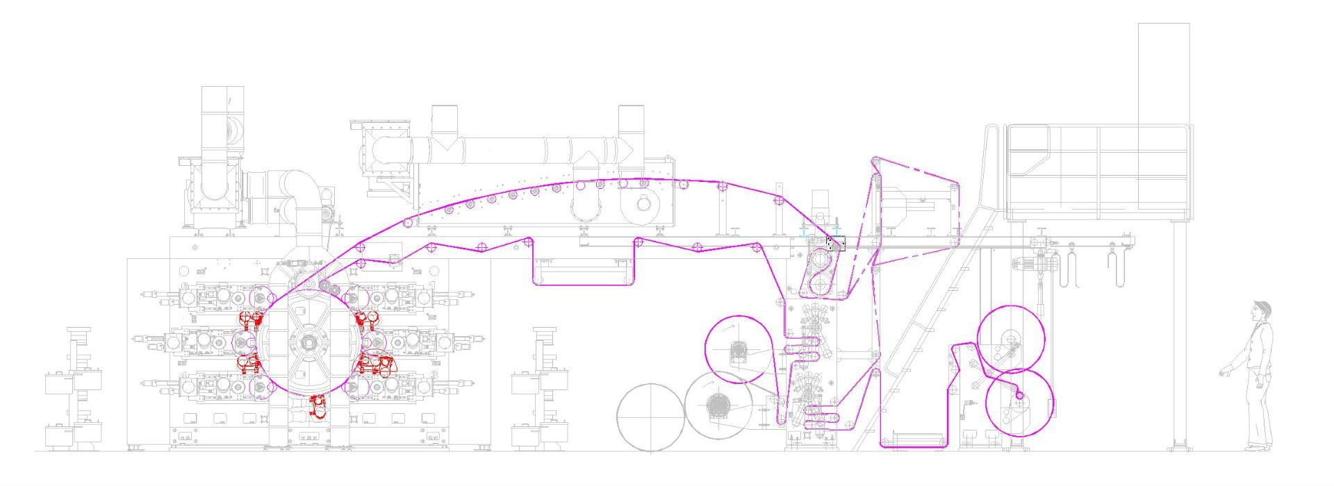 Un dibujo en blanco y negro de una montaña rusa.