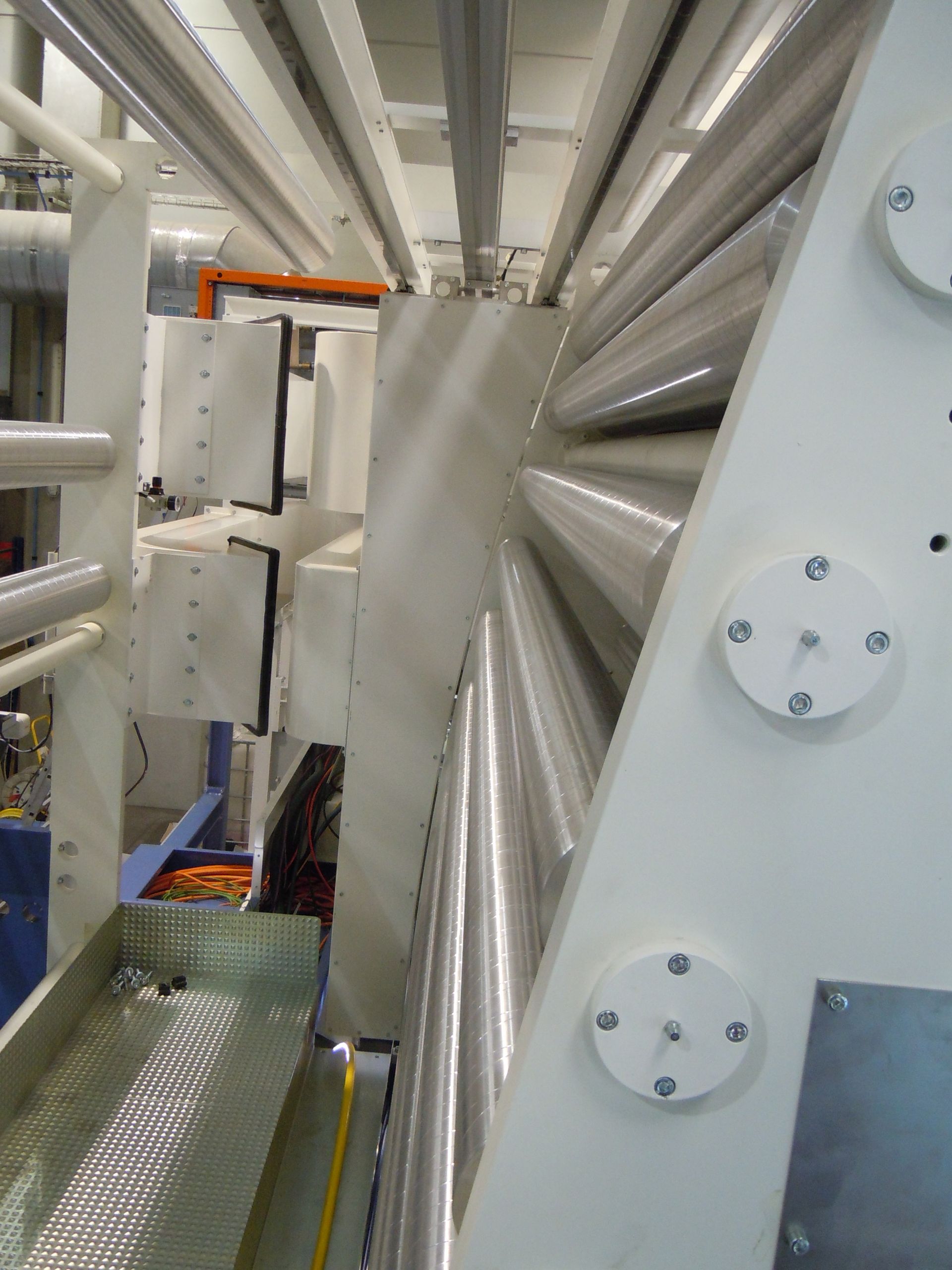 Un primer plano de una máquina que parece una espiral.