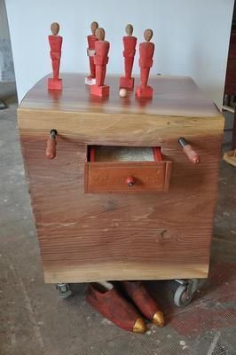 Calcio balilla 1000x1000x1000 Bois-céramique