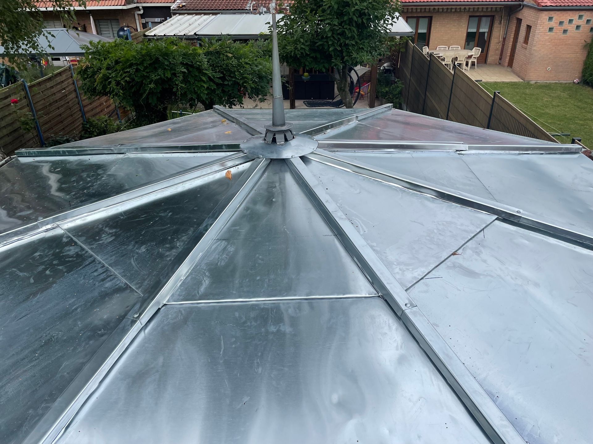 Toiture ronde en zinc