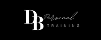 Un logo in bianco e nero per un'azienda di personal training.