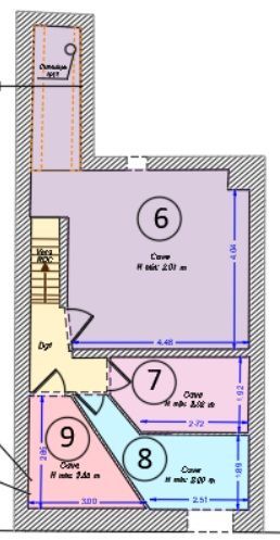 Plan pour copropriété avec numérotation.
