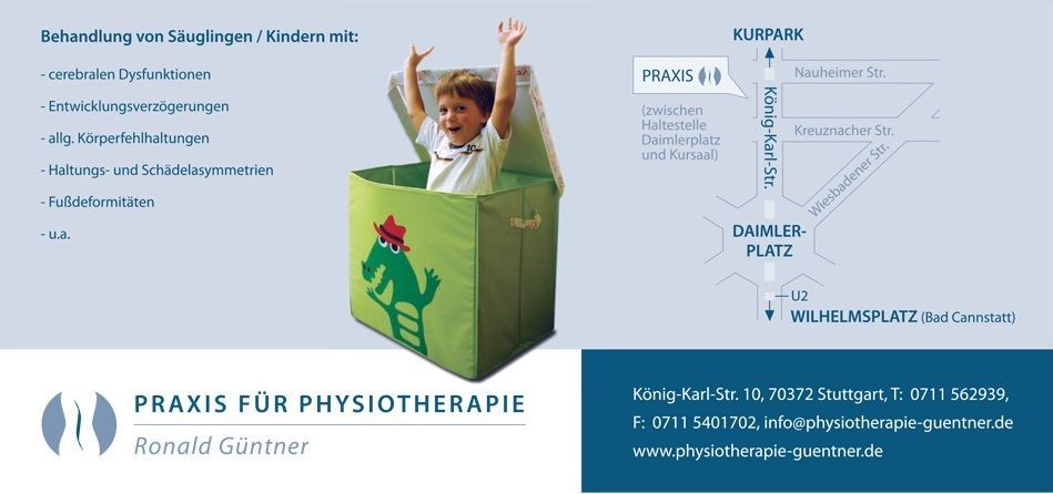 Daniela Günther Pysiotherapie für Kinder Wegbeschreibung und Leistungen