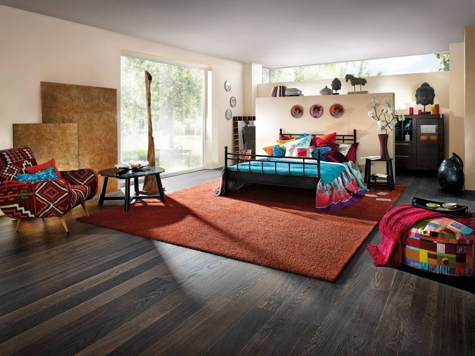Teppich in einem Schlafzimmer
