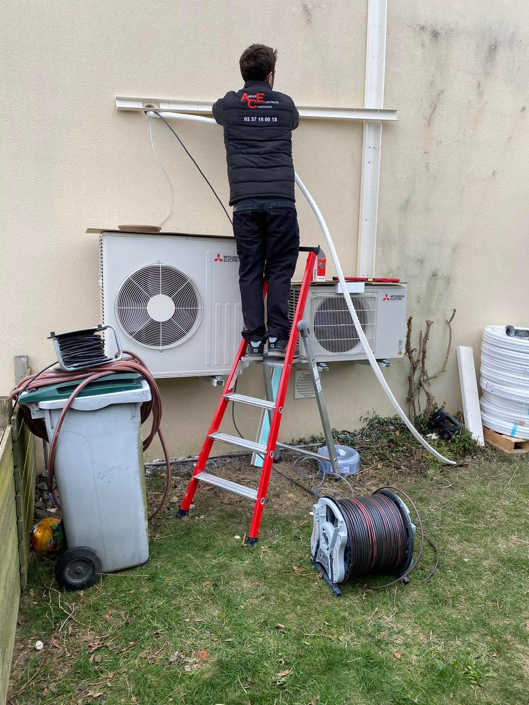 Pose de pompe à chaleur