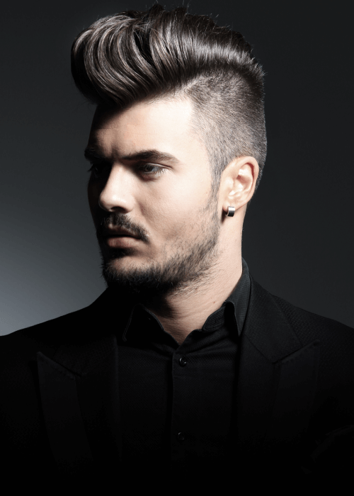 Mann mit frischem Haarschnitt
