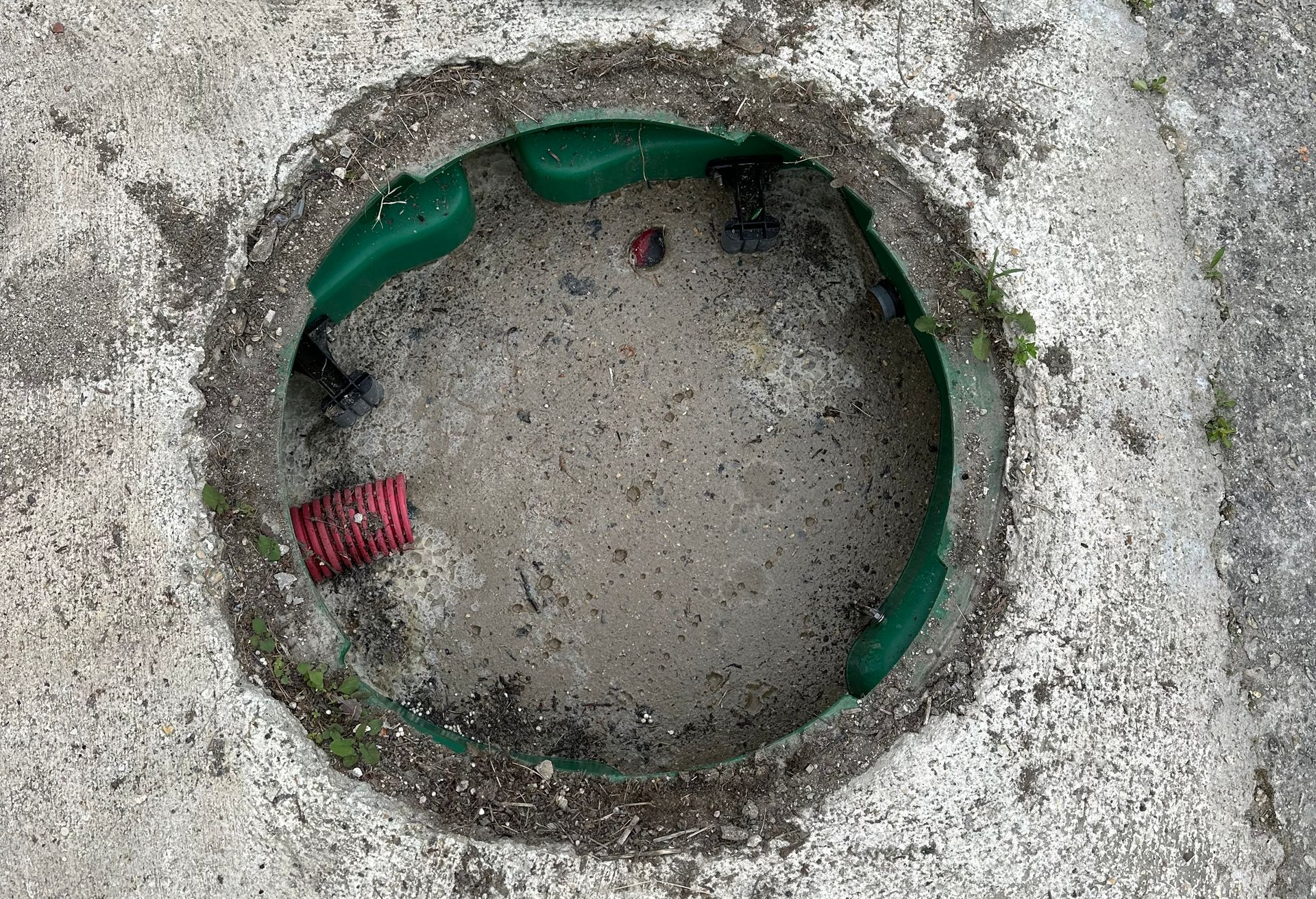 Avant l'entretien d'une station de relevage