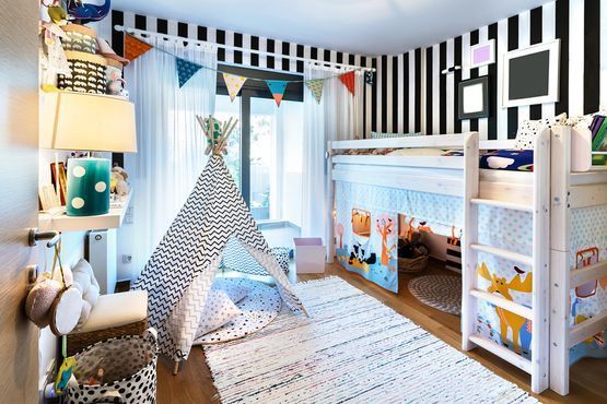 Kinderzimmer mit Dekoration von Decor Atelier