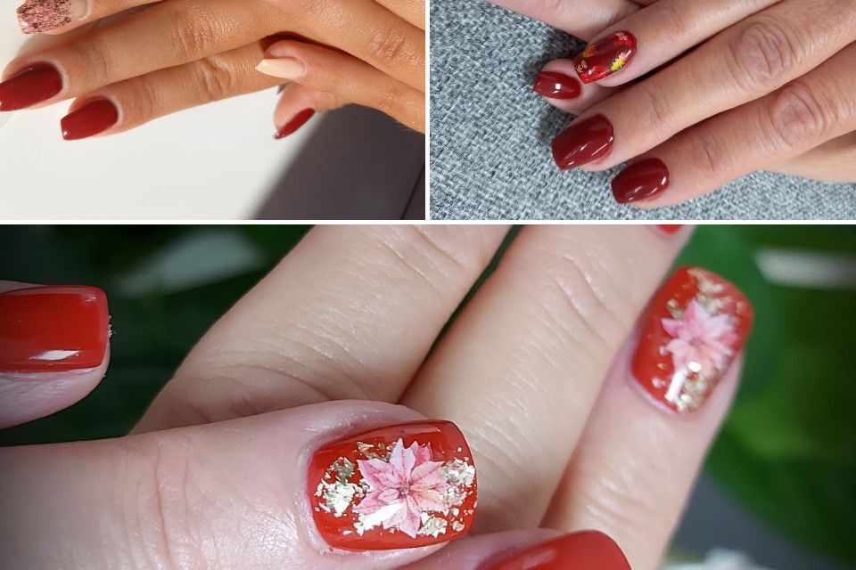 Kosmetikstudio Creativo Hände mit lackierten Fingernägeln