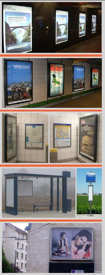 Mobilier urbain & panneaux d'affichage