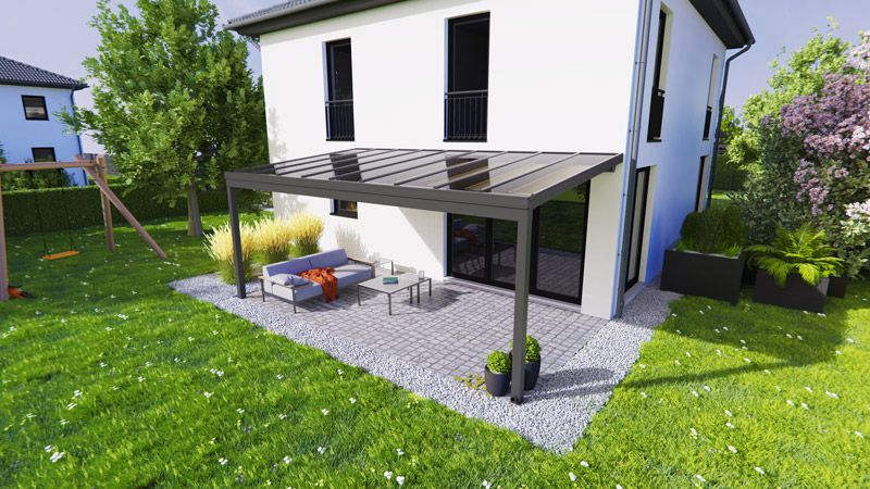 Terrassenüberdachung von DSE Alu Überdachungen GbR aus Großweitzschen bei Döbeln