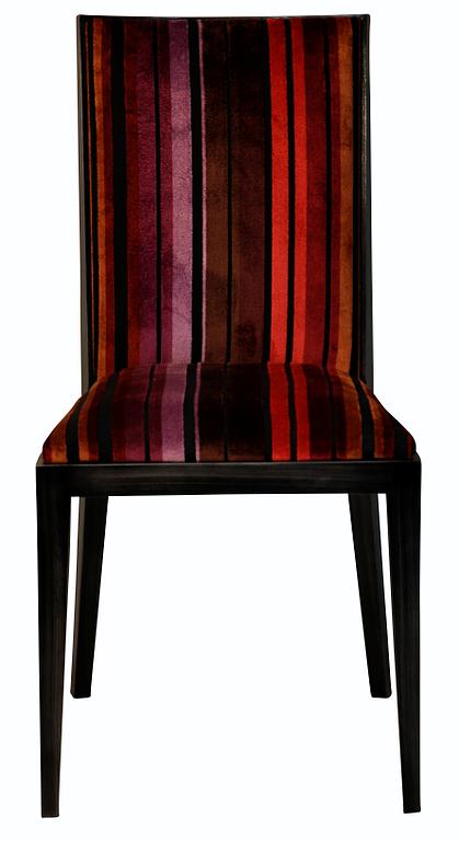 Chaise contemporaine rayée