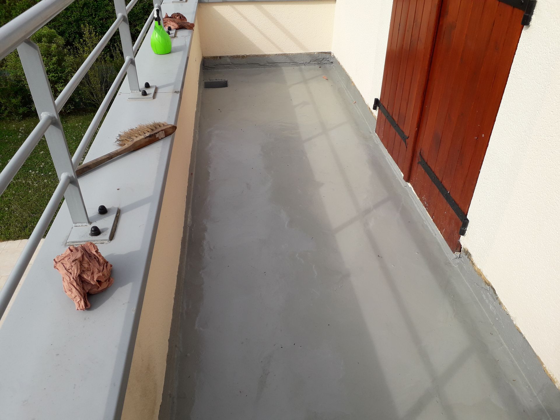 Travaux d'étanchéité sur toiture plate