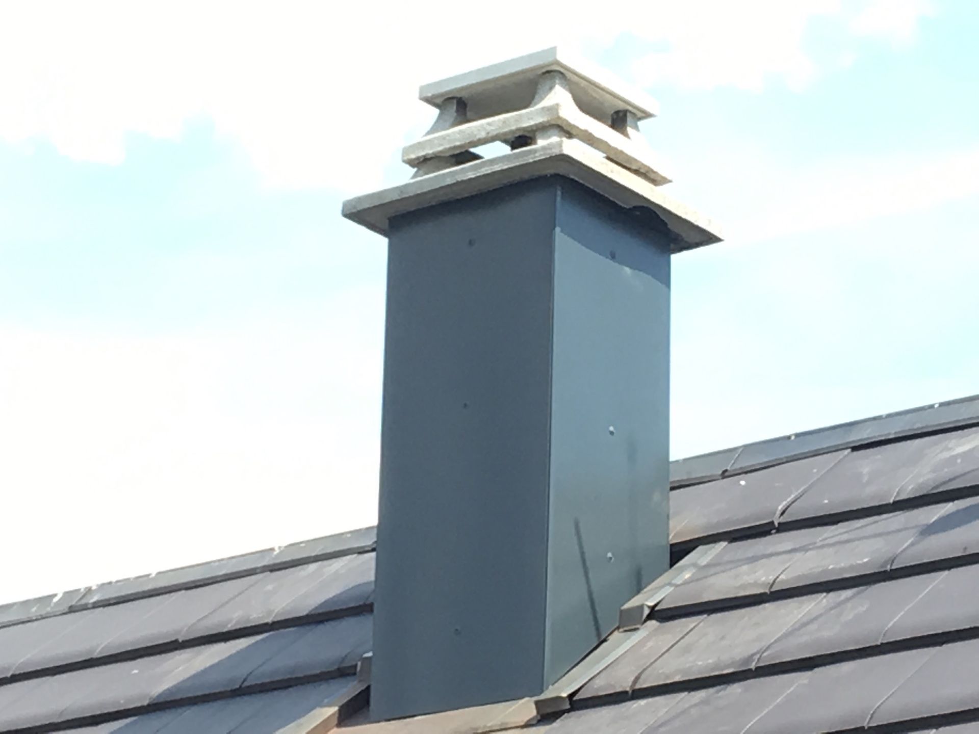 Zinguerie sur cheminée