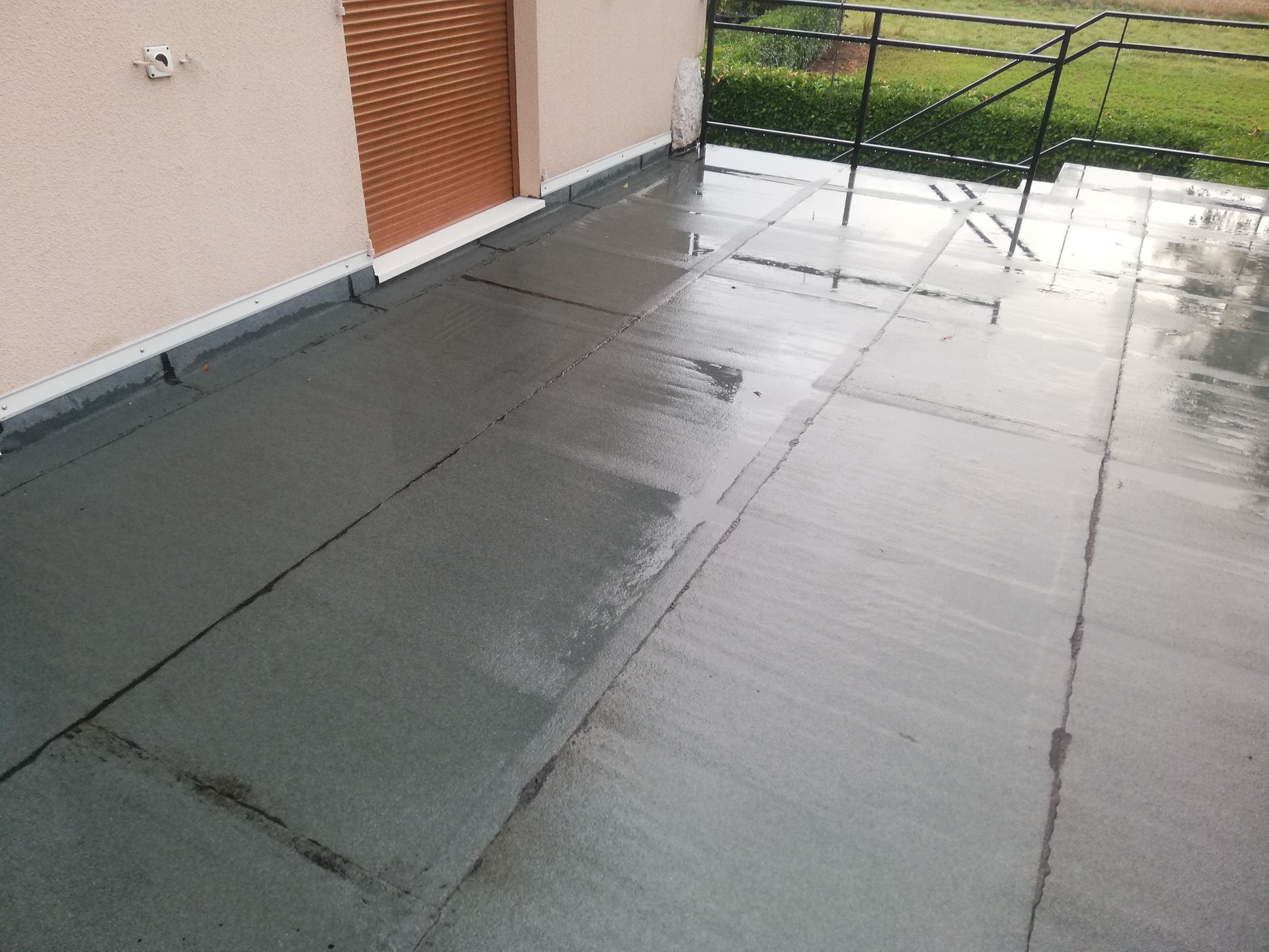 Travaux d'étanchéité sur terrasse