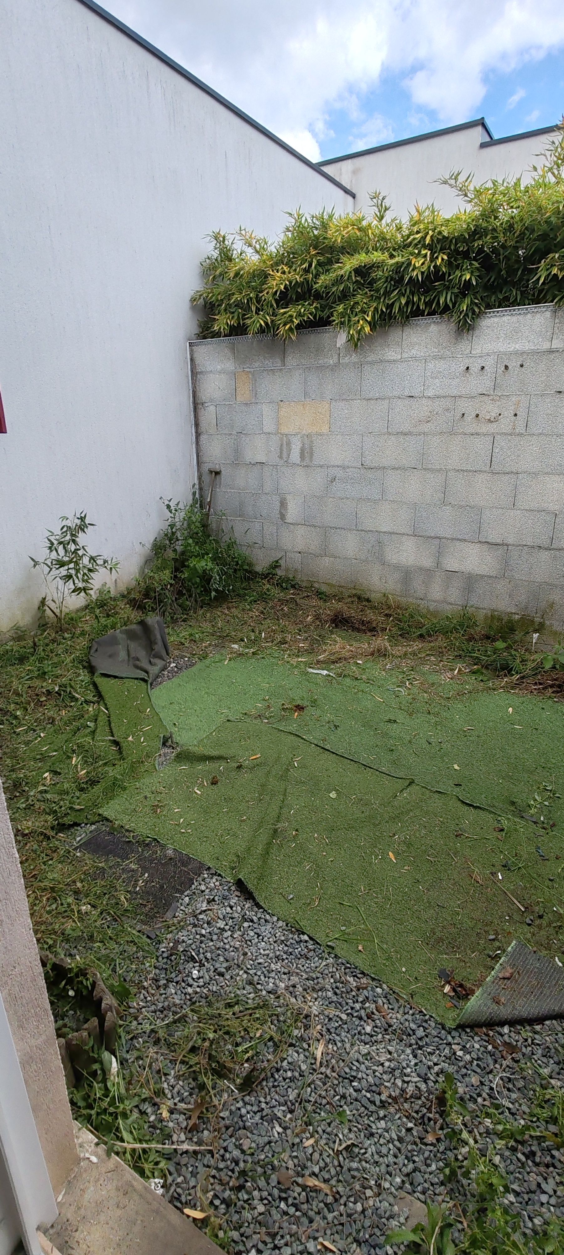 Photo d'une étagère en fer vide dans garage