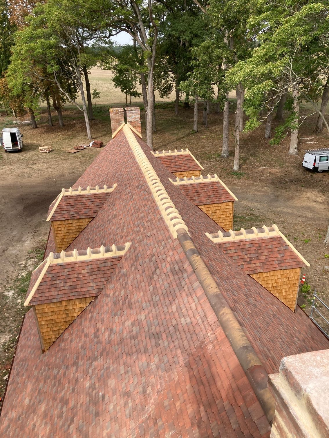 Toiture refaite d'une maison individuelle