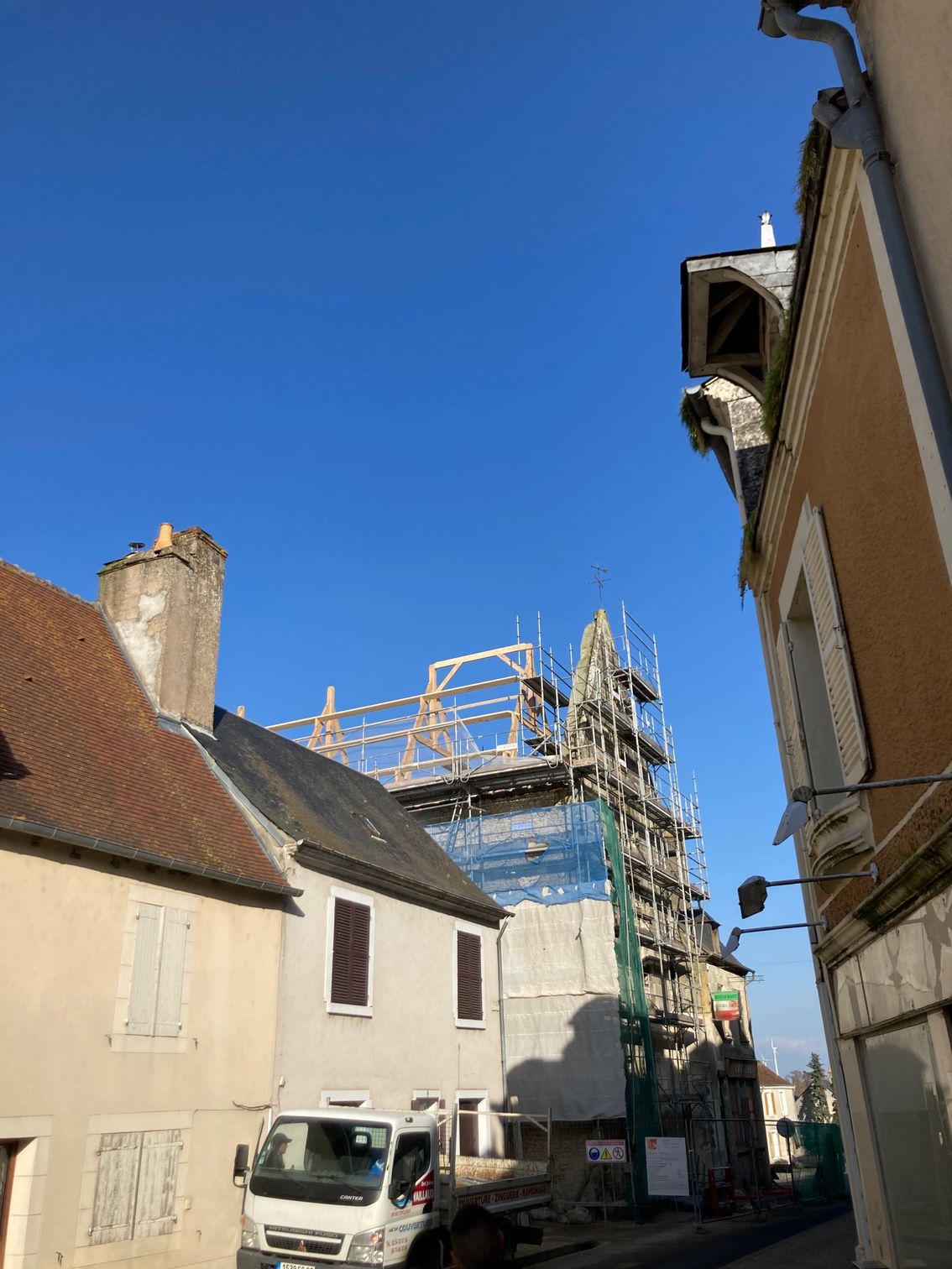 Rénovation complète d'une toiture avec nouvelle charpente