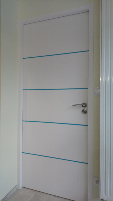 Porte d'entrée bleue