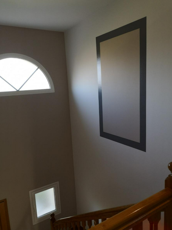 Escalier fenêtre demi-ronde