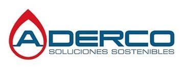 Un logotipo para una empresa llamada aderco solutions sostenibles