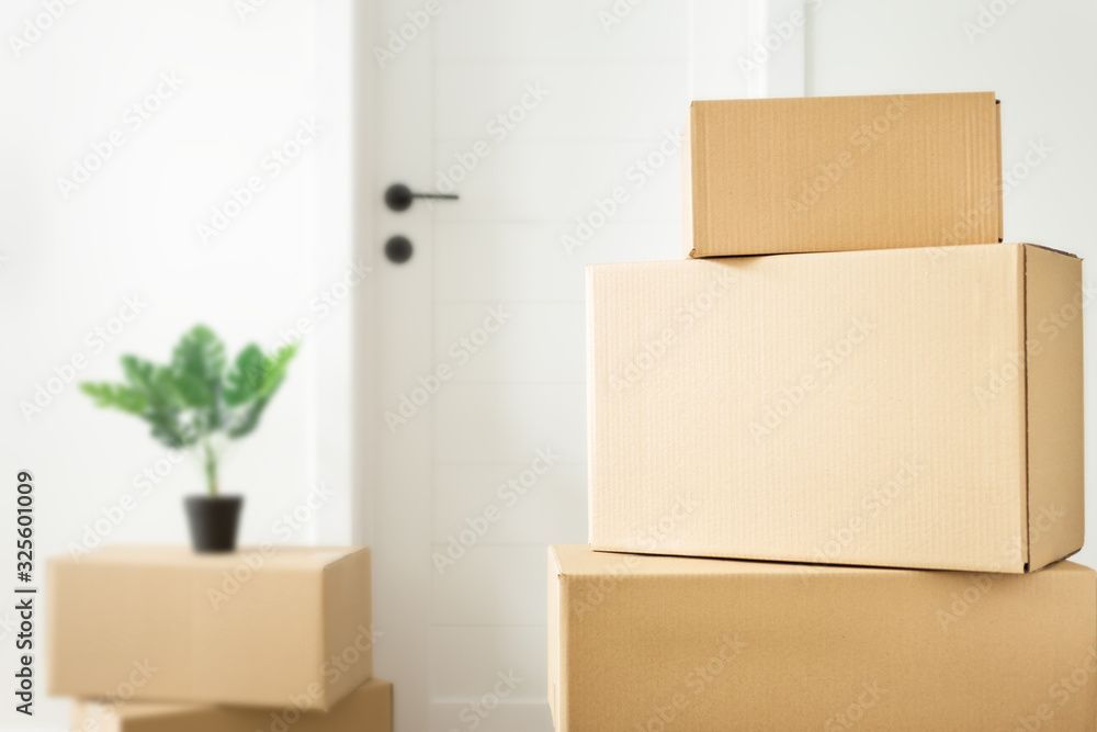 Umzugskartons der Rebo Transport GmbH