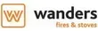 O logotipo da Wanders Fires and Stoves é mostrado em um fundo branco.