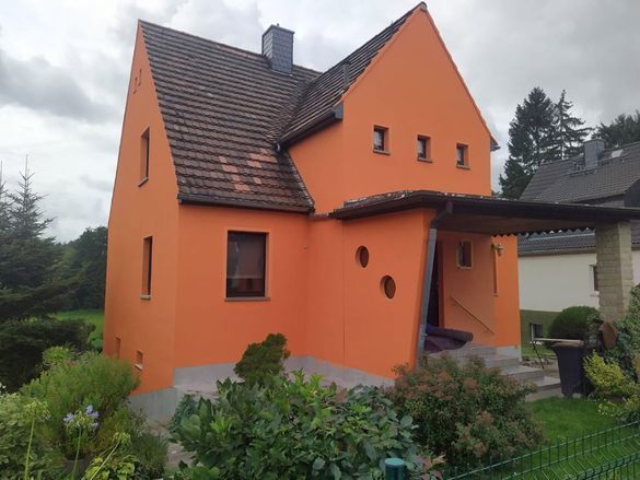 Orangenes Haus