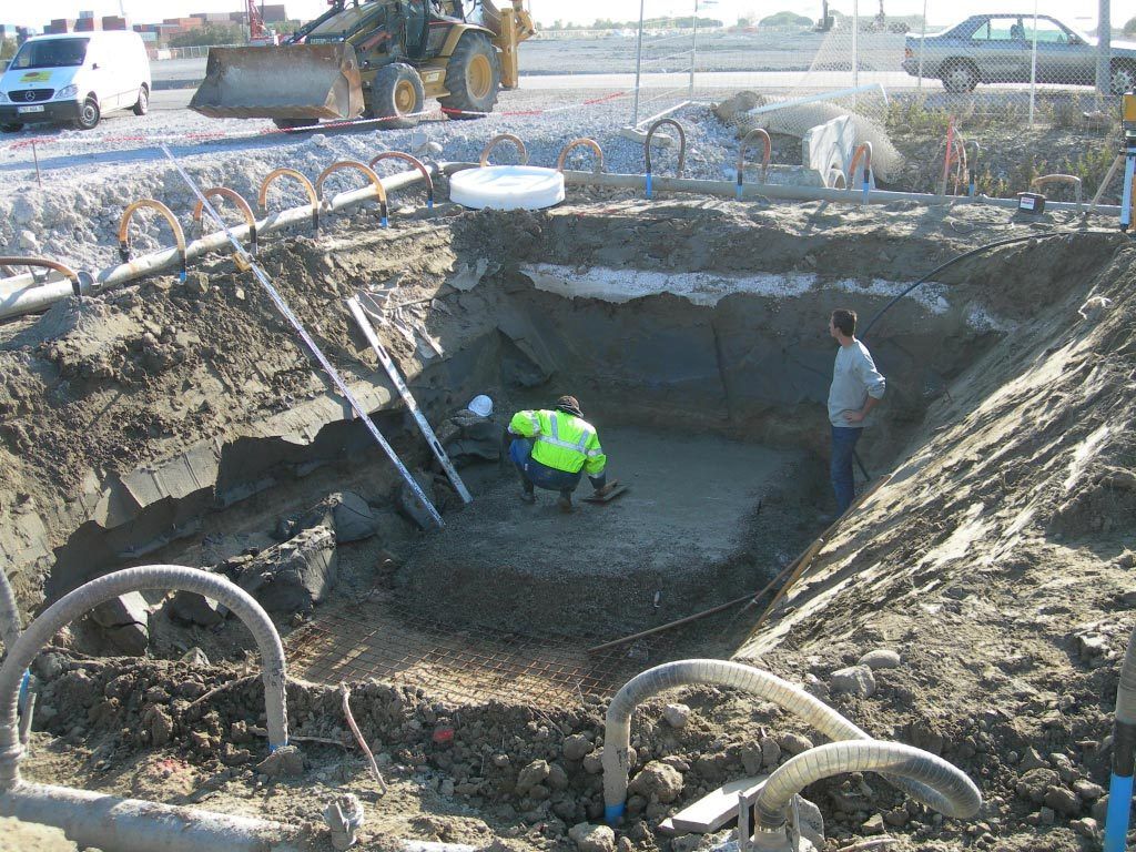 Travaux d'enfouissement