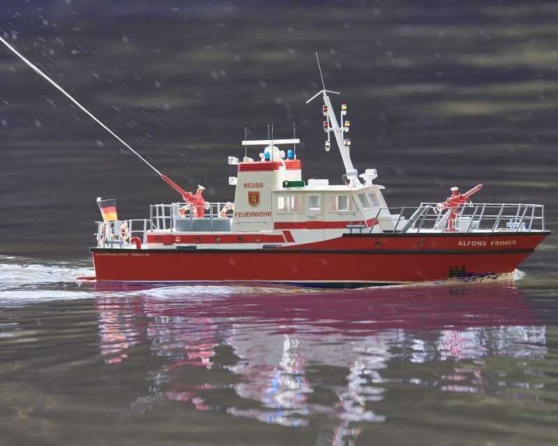 Fundkmodellbau -  RC Bausatz 'Feuerlöschboot FLB-1' von romarin by KRICK
