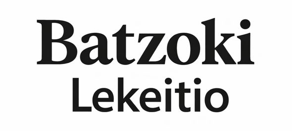 Logotipo textual de Batzoki Lekeitio en color negro.