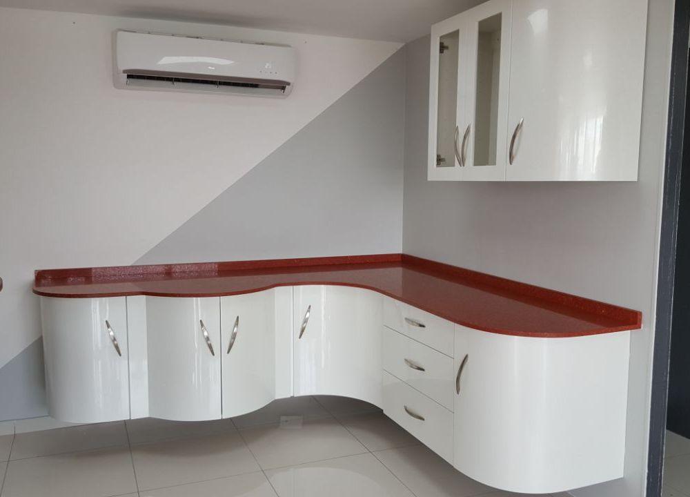 Cuisine blanc laqué