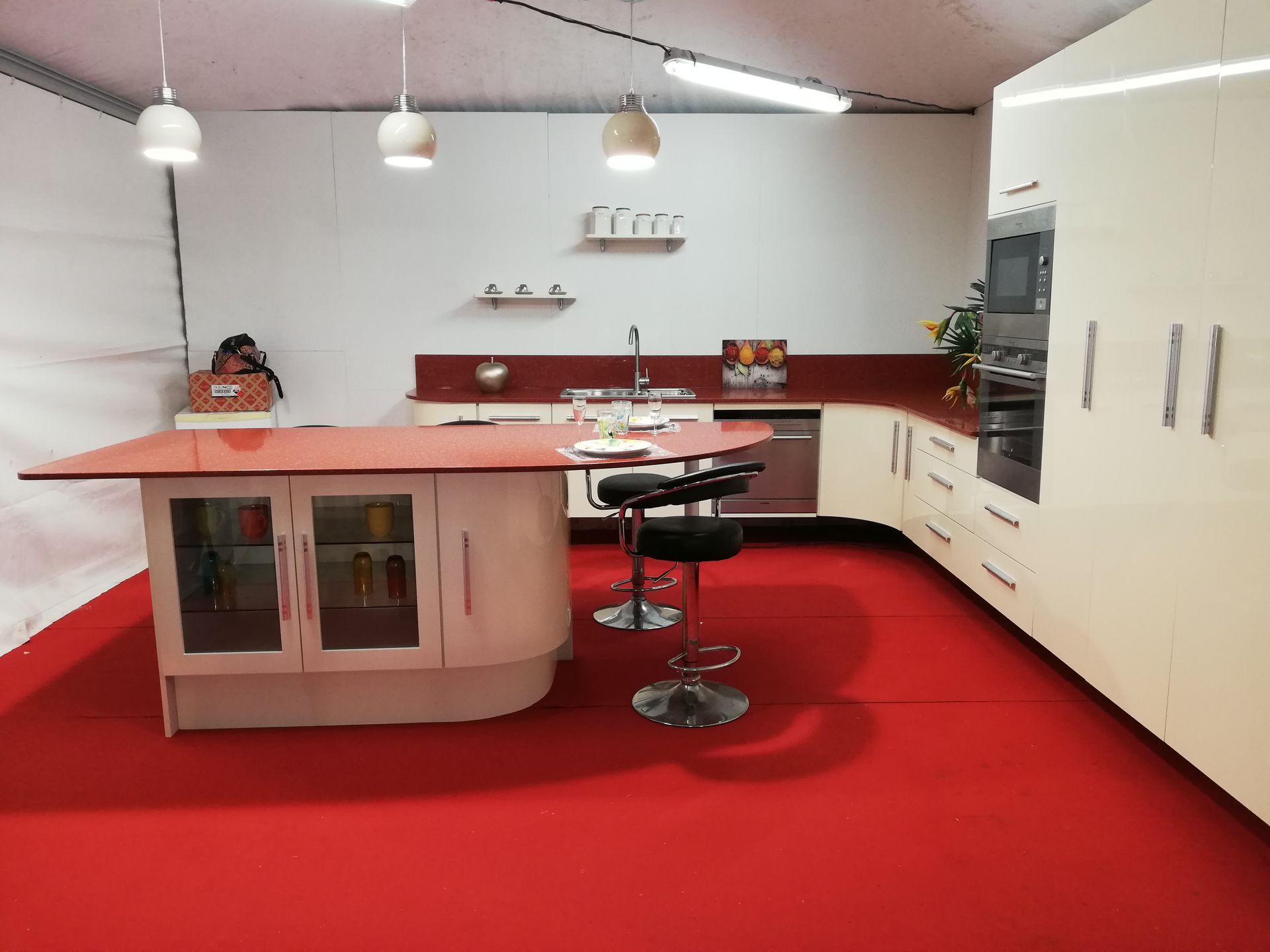 Cuisine design en PVC laqué