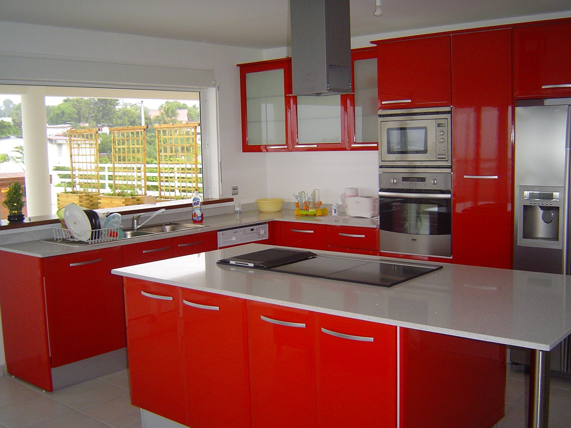 Cuisine PVC rouet et îlot