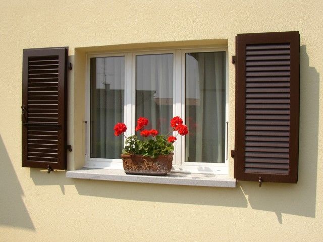 gelosie - persiane in metallo termolaccate marrone 1