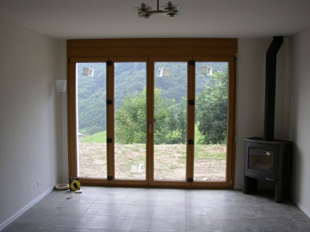 finestre in PVC, pellicolate legno