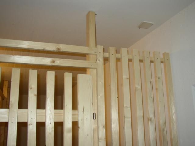 separazioni cantina in legno di abete