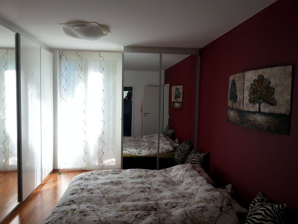 armadio scorrevole a 6 ante - 2 centrali con specchio