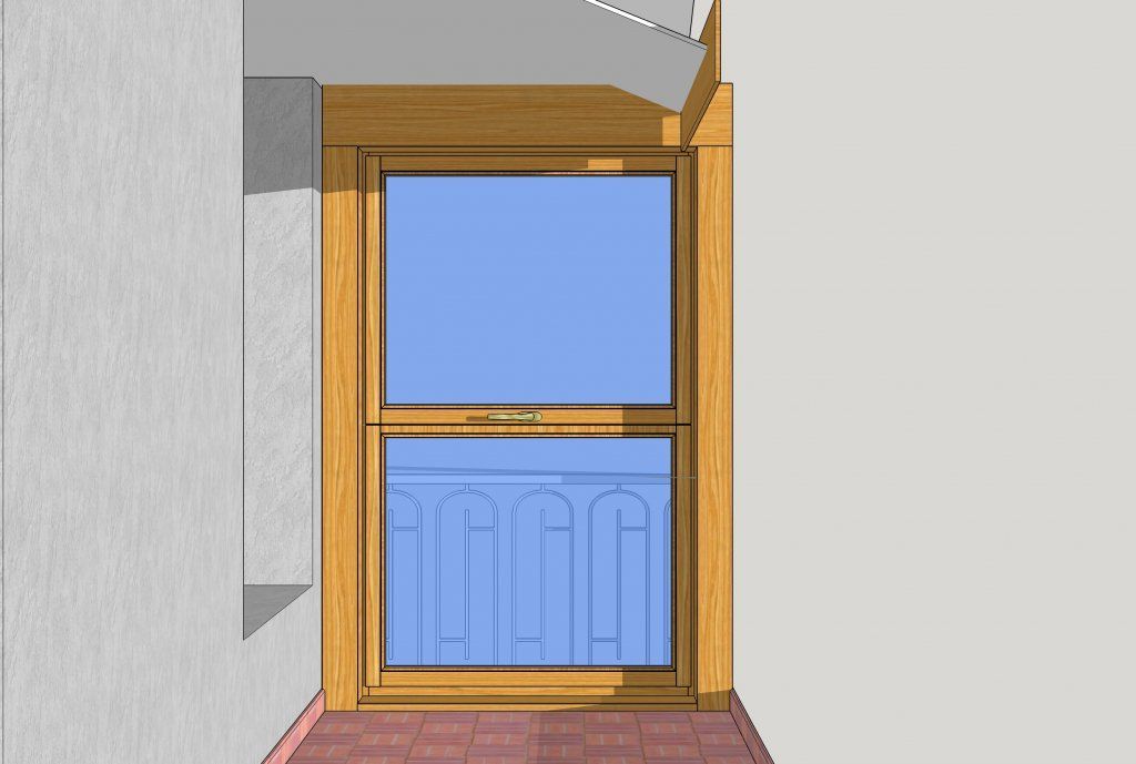 finestra in legno, scorrevole verticale (ghigliottina) 1