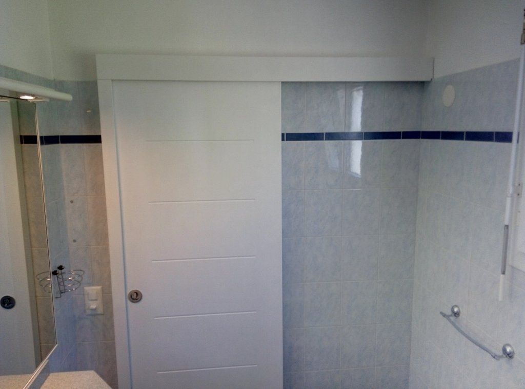 Porta scorrevole - laccatura color bianco - LEBO serie LUANA 3