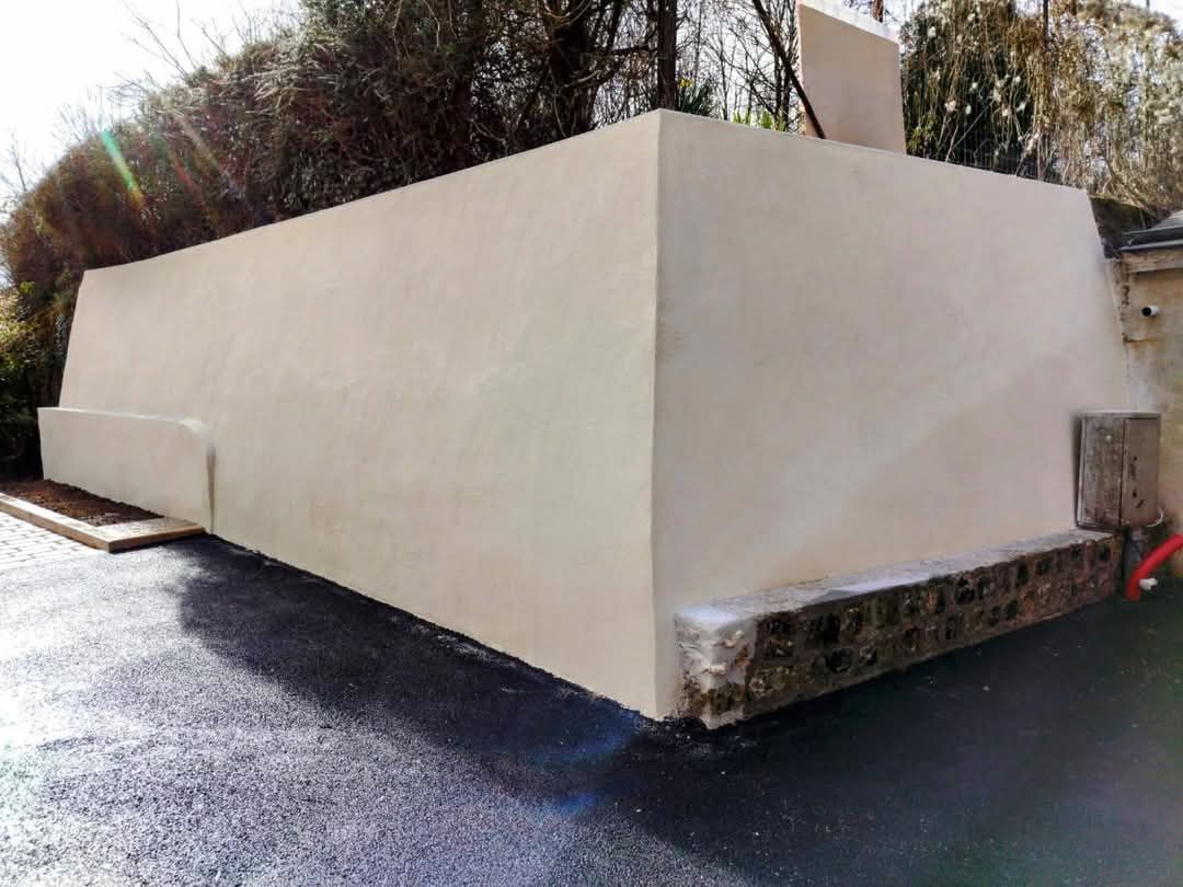 Après rénovation de mur de soutènement