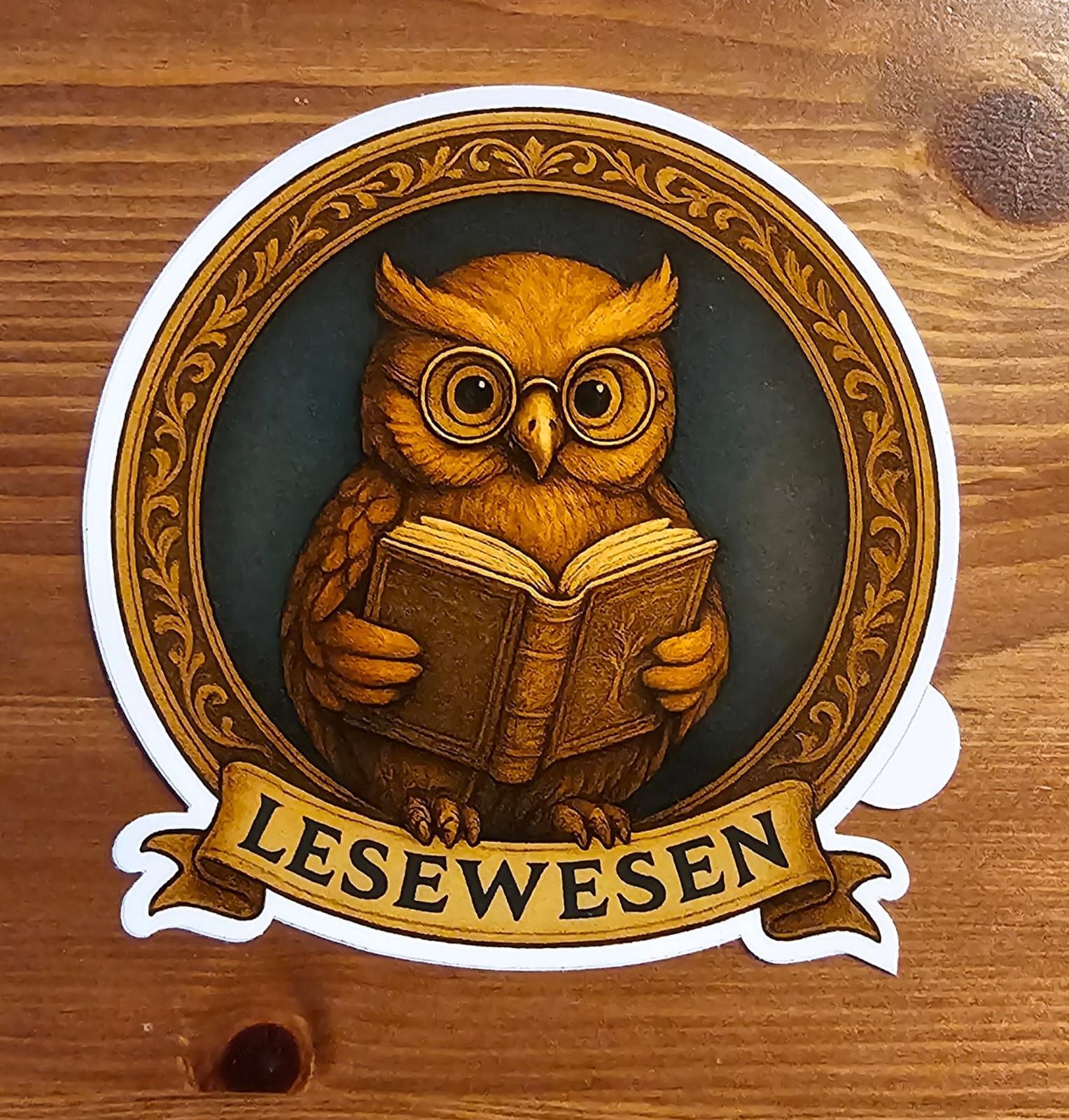 Aufkleber "Lesewesen"