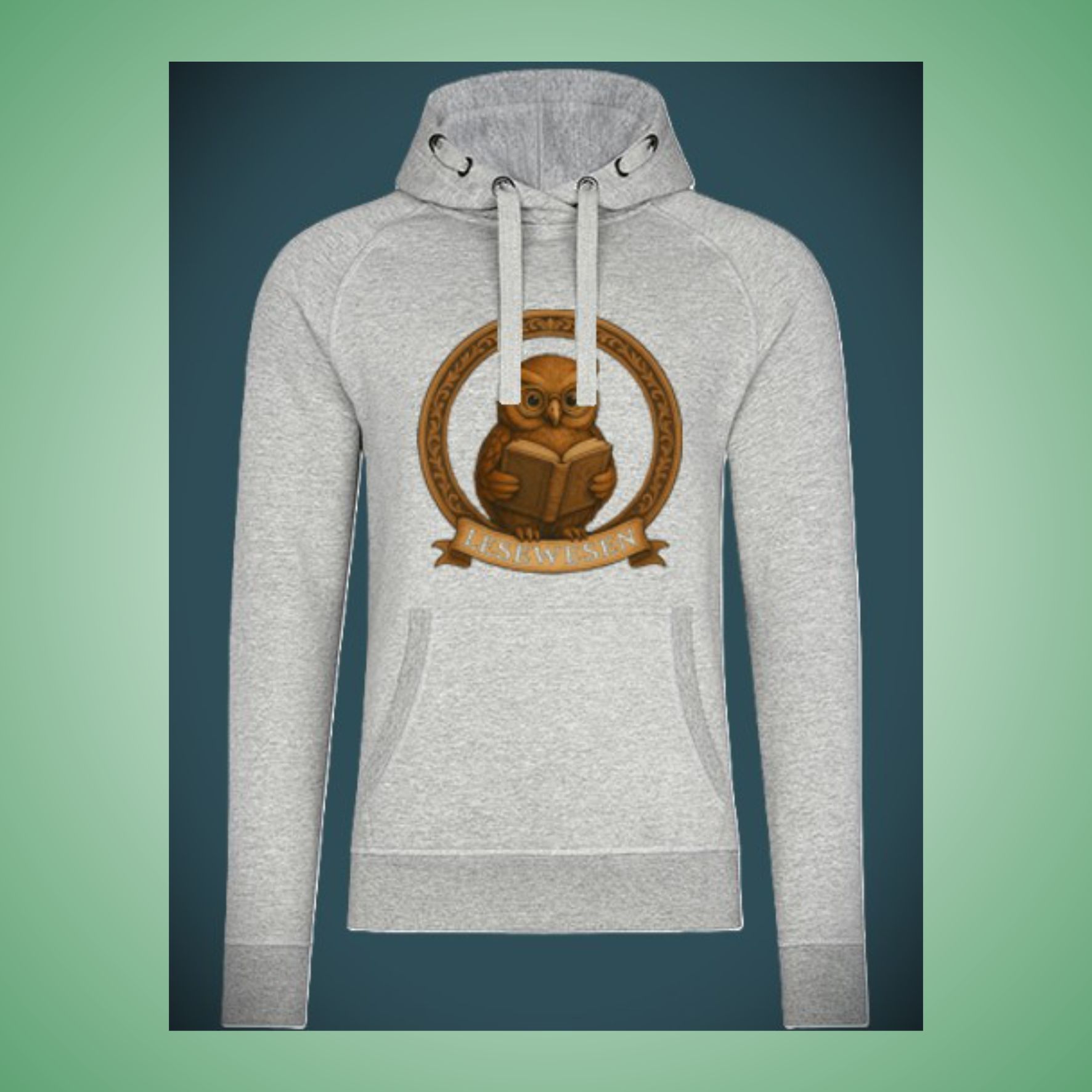 NEU! Lesewesen-Unisex-Hoodie mit Emblem - XS bis 6XL