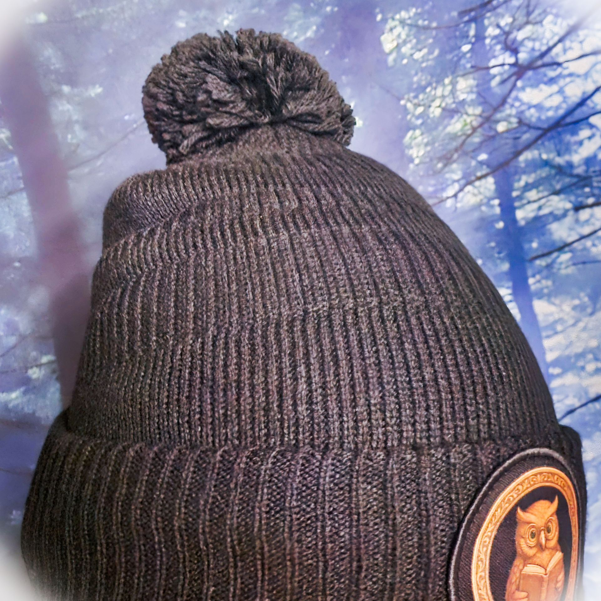 Eulen-Pudelmütze – Für die kalten Tage