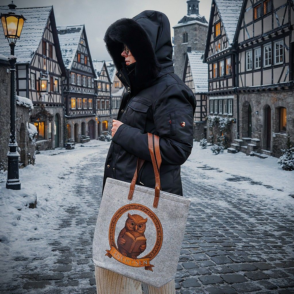 NEU! - Lesewesen Filz-Shopper