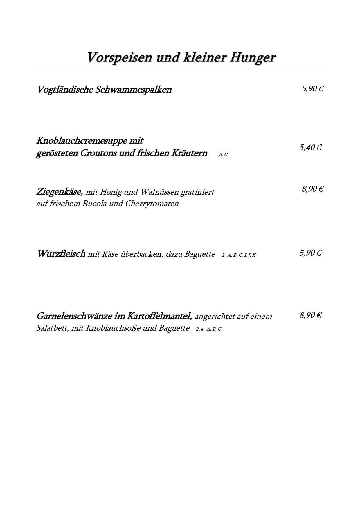 Carsten Beck Waldhaus Reissig Speisekarte