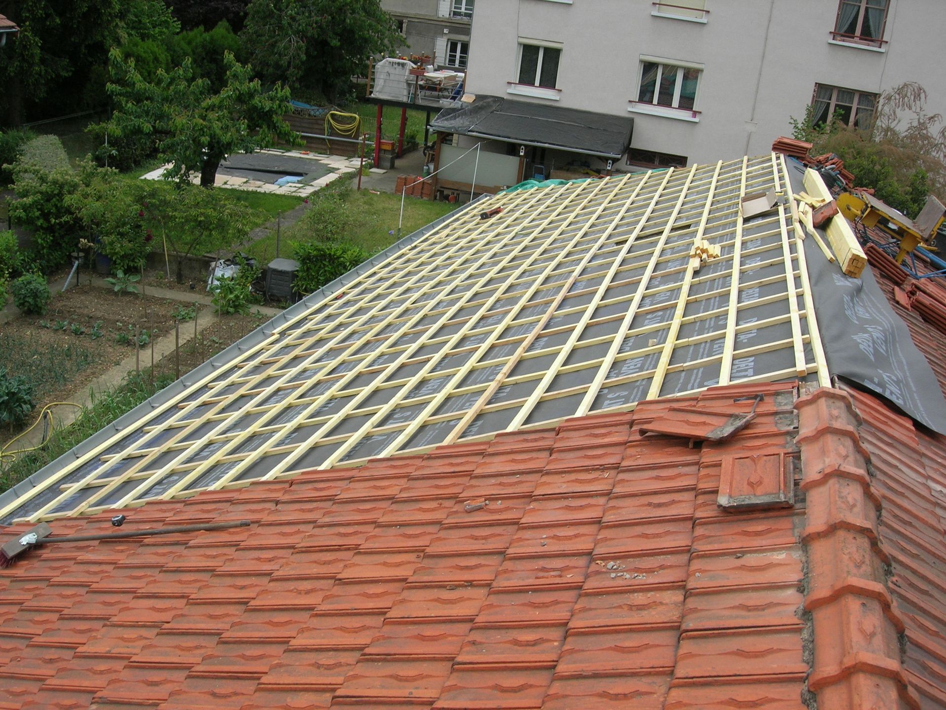 Mise en place des tuiles