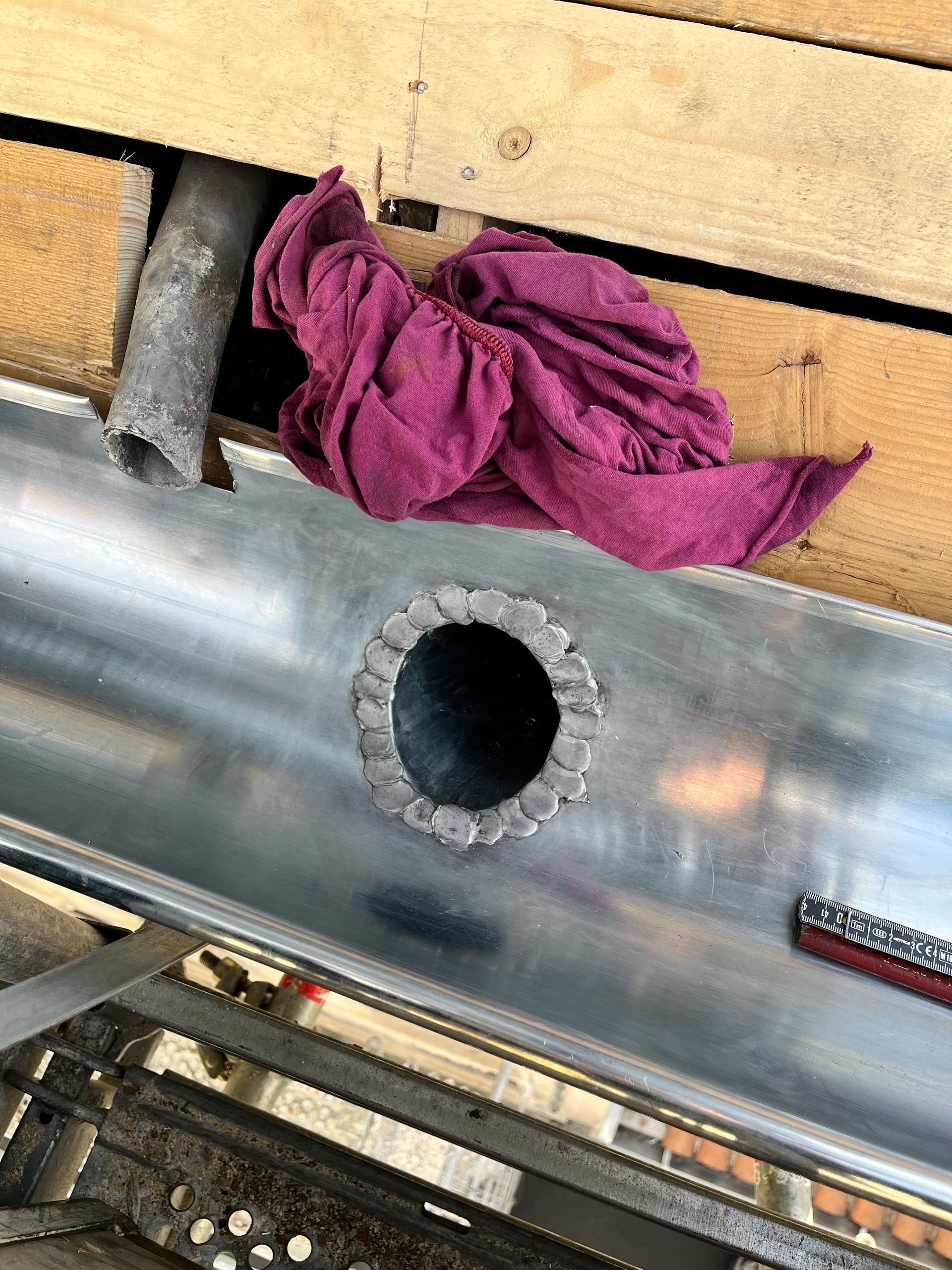 Habillage de toit en zinc