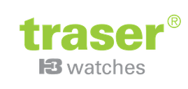 Ein grün-weißes Logo für Traser-Uhren