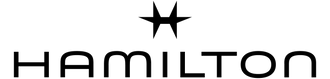 Ein schwarz-weißes Logo für Hamilton mit einem Stern